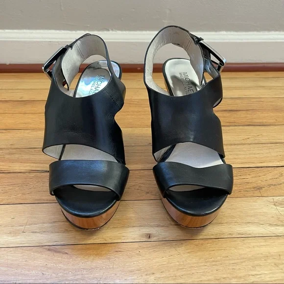 Michael Kors Carla Platform Wedge Sandals **PLEASE READ DESCRIPTION** L7.5/R7 - Picture 2 of 10